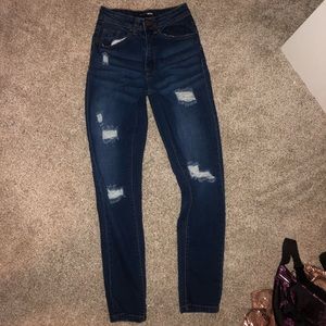 fashion nova distressed ripped jeans